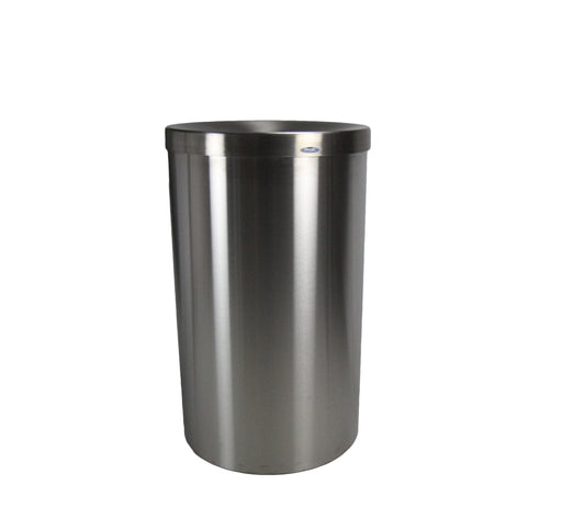Inside view of Frost 310-J jumbo bin showing stainless steel