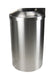 Top view of Frost 312-S fixed lid with stainless steel finish Alt Text: Top view of Frost 312-S fixed lid with stainless steel finish