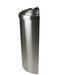 Side view of Frost 312-S wall-mounted bin with stainless steel finish Alt Text: Side view of Frost 312-S wall-mounted bin with stainless steel finish