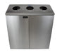 Frost 316-S Stainless Steel Floor Standing Recycling Station – 3-Stream Waste & Recycling Bin