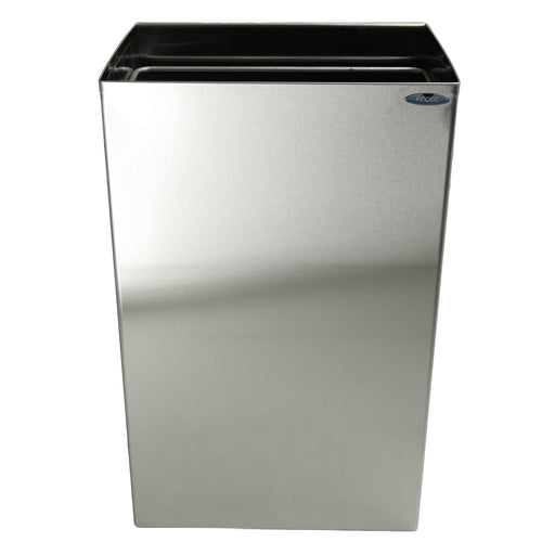 Top view of Frost 327 fixed lid with stainless steel finish