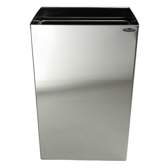 Top view of Frost 327 fixed lid with stainless steel finish