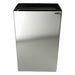 Top view of Frost 327 fixed lid with stainless steel finish