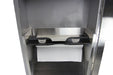 Side angle of Frost 400-14 showing 4.4-inch stainless steel depth