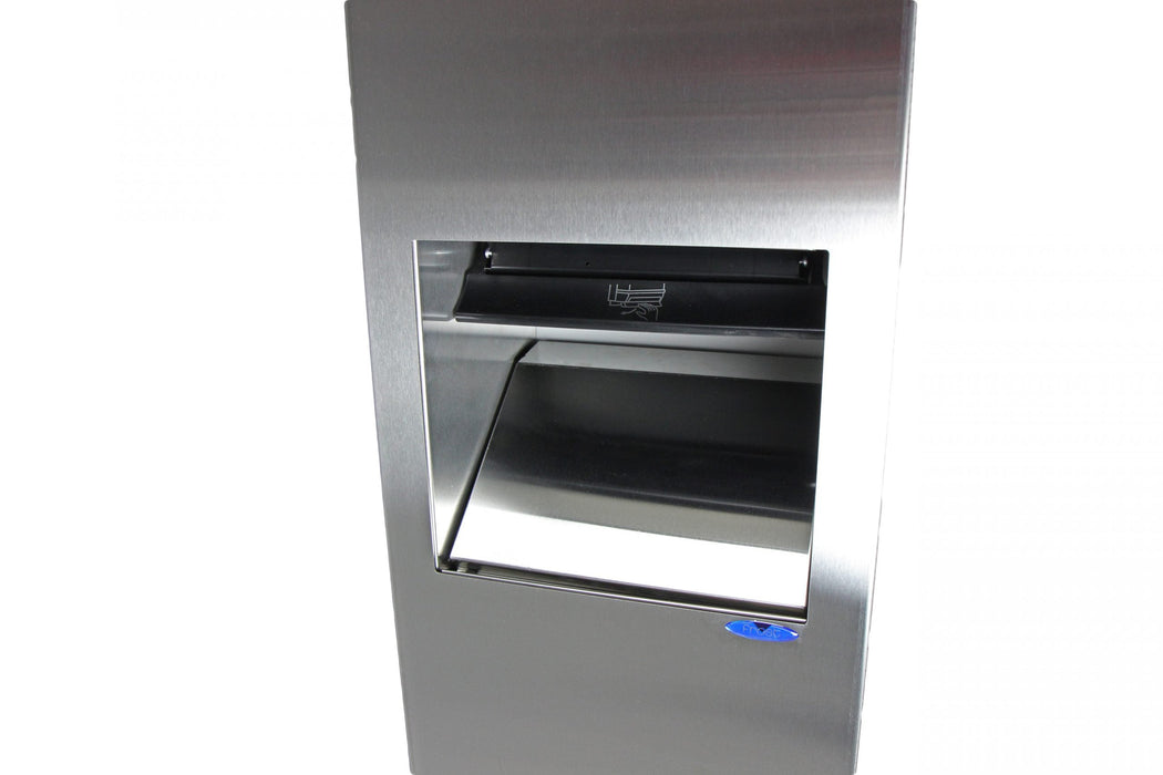 Close-up of Frost 400-50A stainless steel door with #4 brushed finish