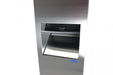 Close-up of Frost 400-50A stainless steel door with #4 brushed finish