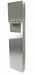 Side angle of Frost 400 stainless steel unit showing 6.1-inch depth