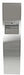 Front view of Frost 400 stainless steel combination towel dispenser and waste receptacle