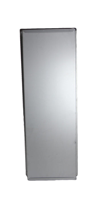 Open door view of Frost 410-14A with towel dispenser and 16.5-liter bin