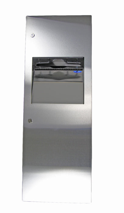 Front view of Frost 410-14A stainless steel towel dispenser