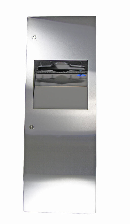 Front view of Frost 410-14A stainless steel towel dispenser