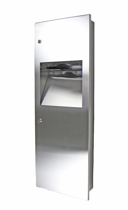 Front view of Frost 410-14A stainless steel towel dispenser