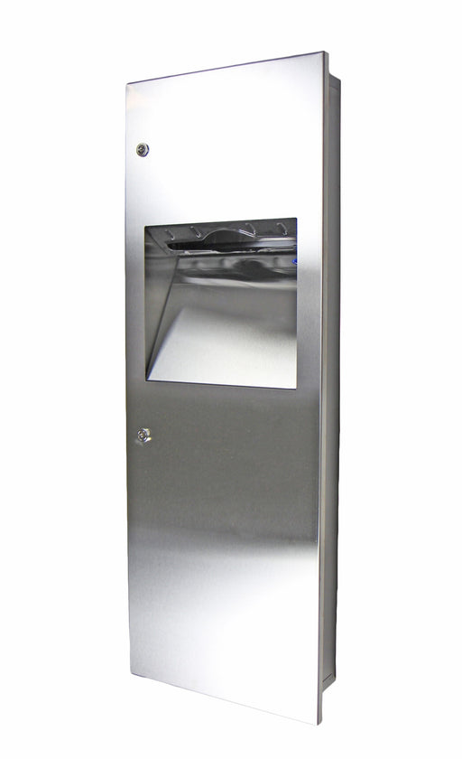 Front view of Frost 410-14A stainless steel towel dispenser