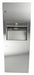 Frost 410 Series Combination Paper Towel Dispenser & Waste Receptacle – Recessed, Semi-Recessed & Surface Mounted Stainless Steel Unit