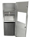 Frost 410 Series Combination Paper Towel Dispenser & Waste Receptacle – Recessed, Semi-Recessed & Surface Mounted Stainless Steel Unit