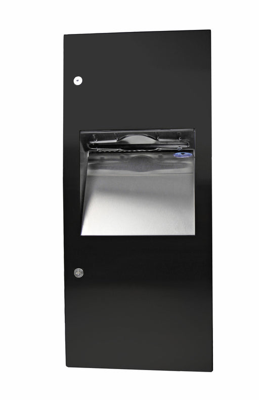 Side angle of Frost 415-14A Black showing 4.5-inch depth