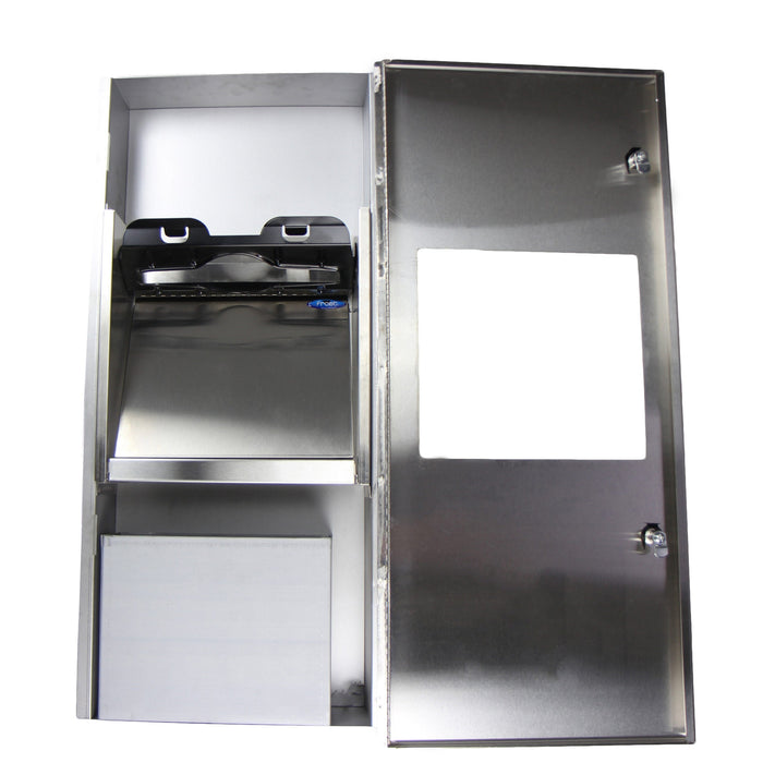 Frost 415-14A installed in a recessed wall in a low-traffic restroom