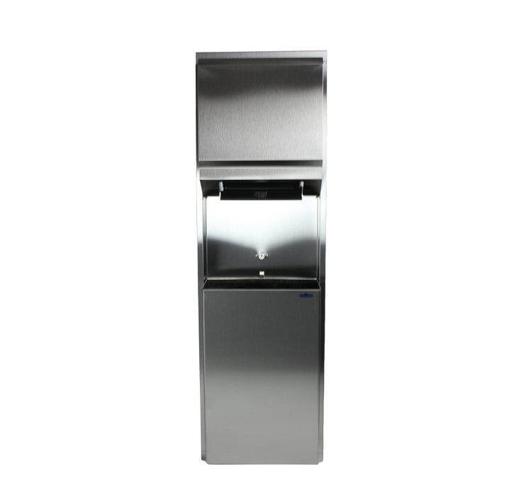 Side view of Frost 422-50C surface-mounted unit with 8.5-inch depth