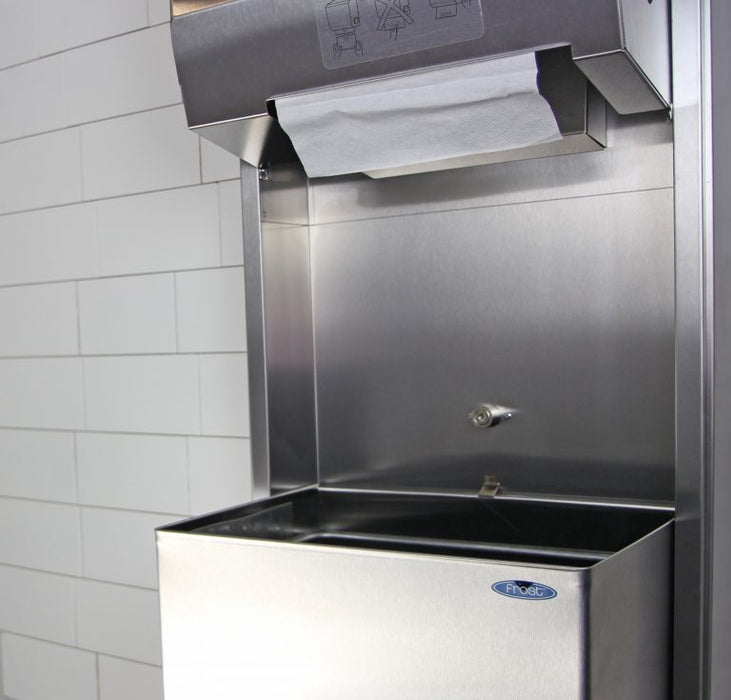 Side view of Frost 422-60C surface-mounted unit with 9.9-inch depth