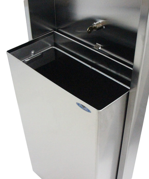 Close-up of Frost 422-60C #4 brushed stainless steel front