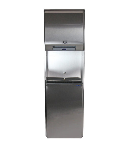 Frost 422-70A stainless steel hands-free towel dispenser and 50L waste bin