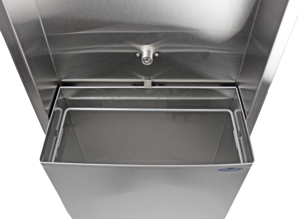 Frost 422 Series Stainless Steel Combination Paper Towel Dispenser & Waste Receptacle – Recessed & Surface Mounted Commercial Unit