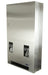 Frost 608-3 surface-mounted stainless steel napkin/tampon vendor, brushed finish, free or coin-operated, ADA-compliant