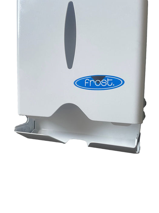 Frost 613 compact stainless steel surface-mounted free tampon dispenser for commercial restrooms, ADA-compliant