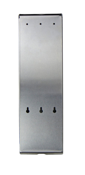 Frost 613-S slim stainless steel surface-mounted free tampon dispenser for commercial restrooms, ADA-compliant