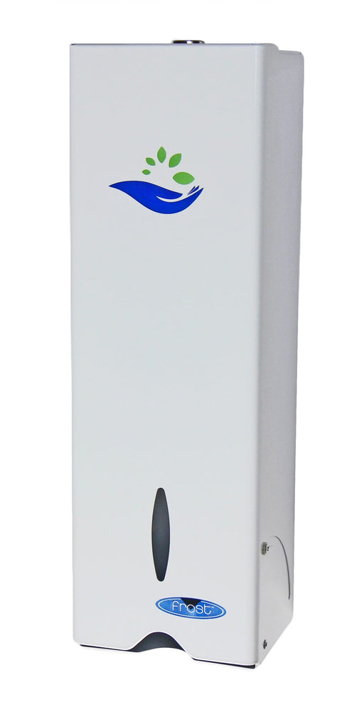 Frost 614 compact stainless steel surface-mounted free napkin dispenser for commercial restrooms, ADA-compliant