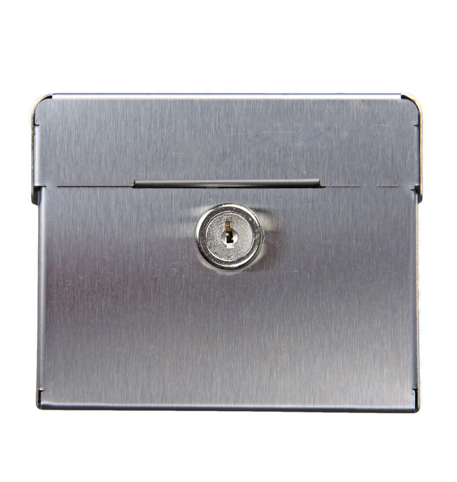 Frost 614-S slim stainless steel surface-mounted free napkin dispenser for commercial restrooms, ADA-compliant