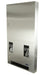 Frost 615-5 recessed stainless steel napkin/tampon vendor for commercial restrooms, free or coin-operated, ADA-compliant