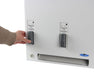 Frost 618-1-Free stainless steel push-button free napkin/tampon dispenser for commercial restrooms, ADA-compliant