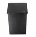 Frost 620-BLK matte black stainless steel surface-mounted napkin disposal unit for commercial restrooms, hygienic