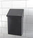 Frost 620-BLK matte black stainless steel surface-mounted napkin disposal unit for commercial restrooms, hygienic