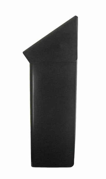 Frost 620-BLK matte black stainless steel surface-mounted napkin disposal unit for commercial restrooms, hygienic