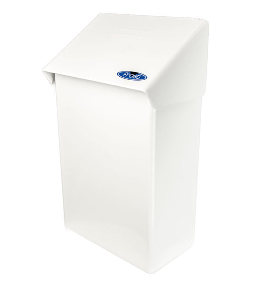 Frost 620 stainless steel surface-mounted napkin disposal unit for commercial restrooms, hygienic and durable