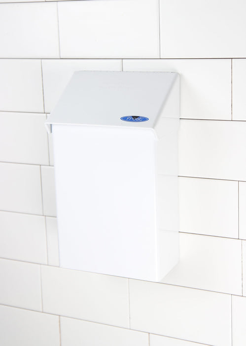 Frost 620 stainless steel surface-mounted napkin disposal unit for commercial restrooms, hygienic and durable