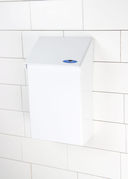 Frost 620 stainless steel surface-mounted napkin disposal unit for commercial restrooms, hygienic and durable