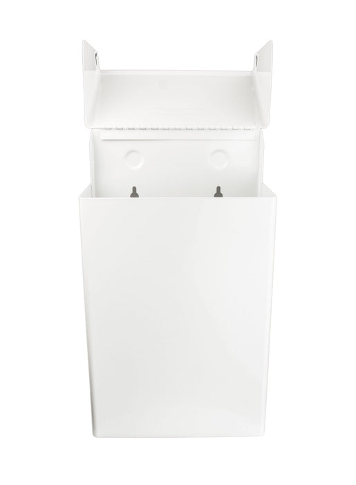 Frost 620 stainless steel surface-mounted napkin disposal unit for commercial restrooms, hygienic and durable