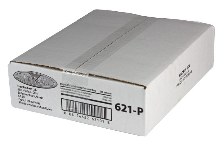 High-density polyethylene sanitary bags for commercial restrooms