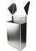 Frost 622 stainless steel surface-mounted feminine product disposal unit for commercial restrooms, hygienic