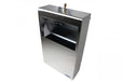 Frost 625 stainless steel hands-free feminine product disposal unit for commercial restrooms, touchless