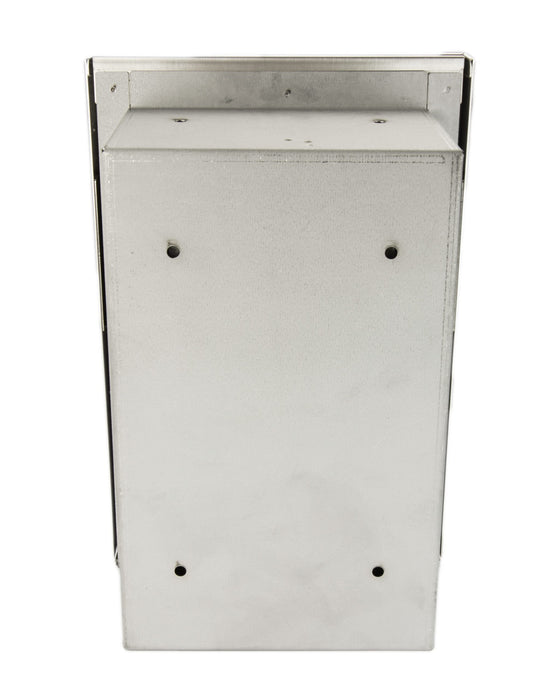 Frost 633 stainless steel recessed feminine product disposal unit for commercial restrooms, seamless design