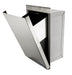 Frost 633 stainless steel recessed feminine product disposal unit for commercial restrooms, seamless design