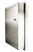 Frost 640 Partition Mounted Feminine Product Disposal - Front View Showing Stainless Steel Construction and Dual-Compartment Design for Commercial Restrooms