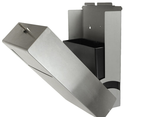 Frost 641 stainless steel surface-mounted feminine product disposal unit for commercial restrooms, hygienic