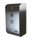 Front view of Frost 878 sharps disposal with stainless steel finish