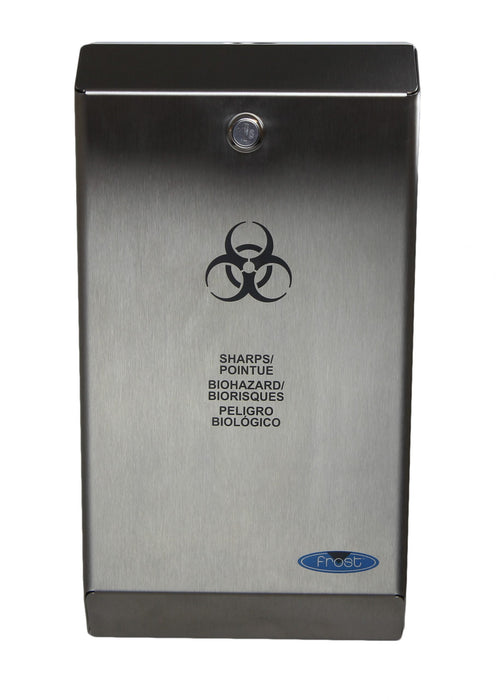 Top view of Frost 878 spring-loaded door with stainless steel finish
