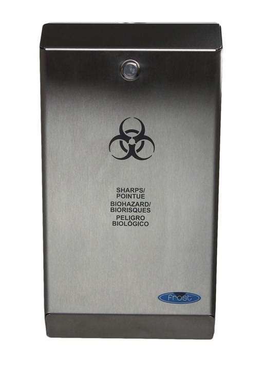 Top view of Frost 878 spring-loaded door with stainless steel finish